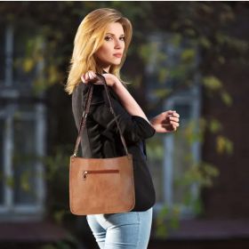 Women Fashion Leather Crossbody Bag Shoulder Bag Casual Handbag With Flexible Wearing Styles Adjustable Guitar Strap